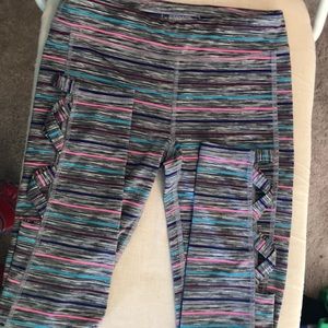 COLORED LEGGINGS WITH ANKLE DESIGN!!! NEVER WORN!